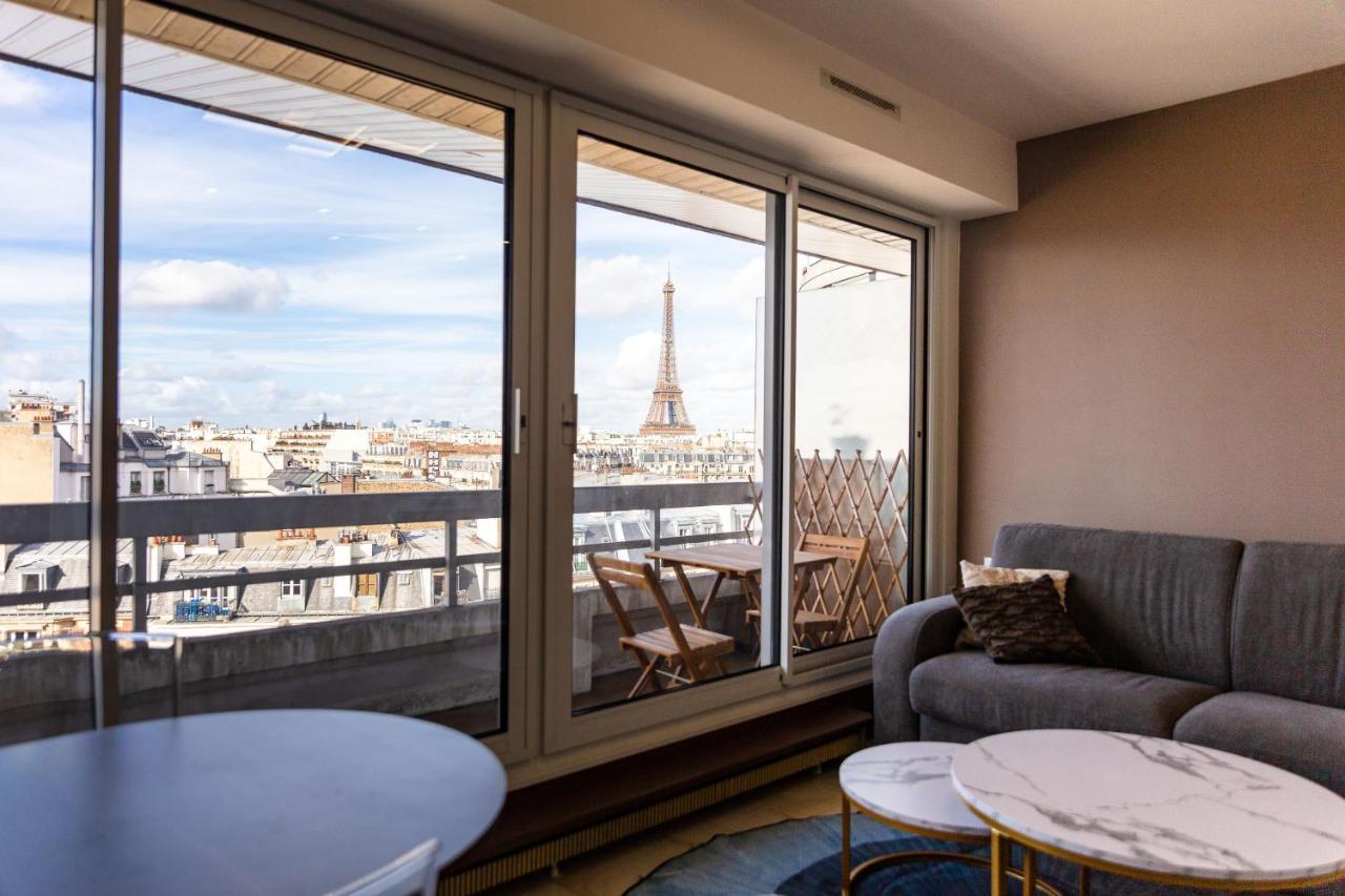 Appartement Vue Tour Eiffel Париж Экстерьер фото